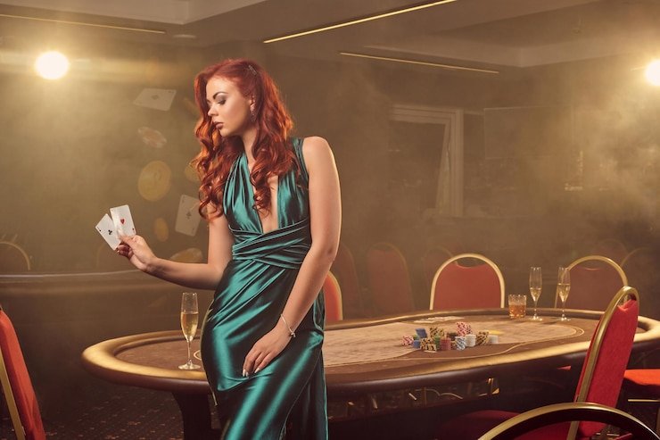 Tampilan permainan Caishen Wins di bigcoin88 dengan dealer live dan antarmuka player